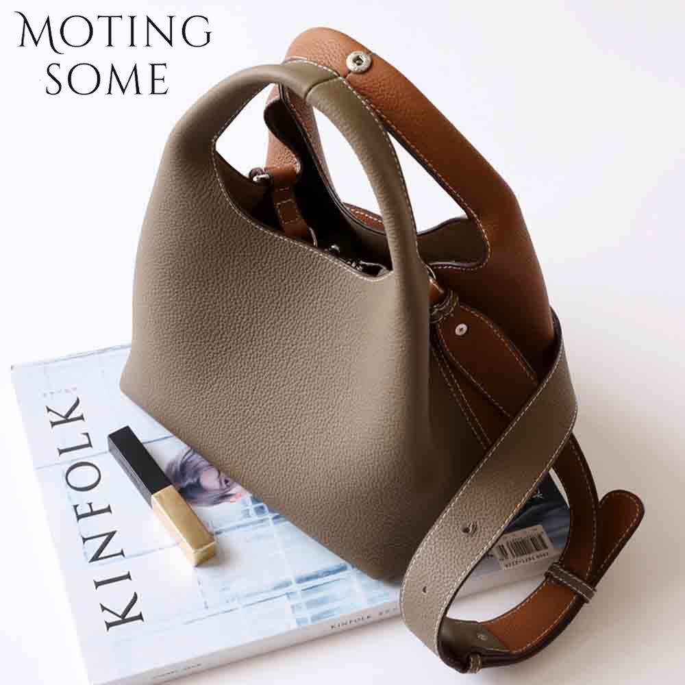 Women Bags On Sale - Motingsome 럭셔리 디자이너 소가죽 패치워크 스타일