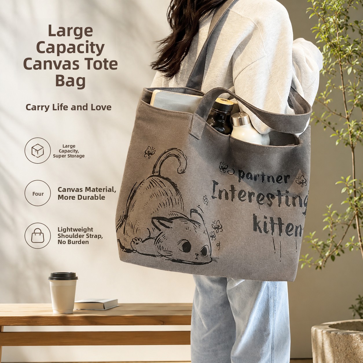 Women Bags 2026 Trends - 대용량 캔버스 토트백 여성용 2026 신상