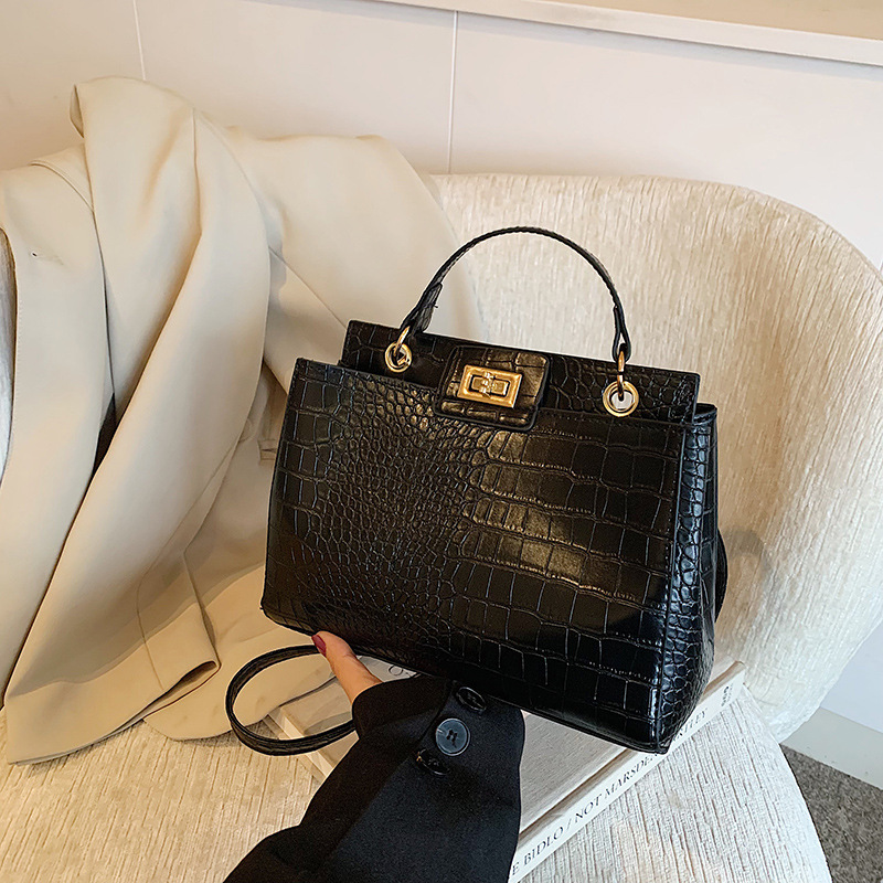 아이드라니 여성용 악어 무늬 탑 핸들 백, 천연 소가죽 - Women Hand Bags For Office 리뷰 및 가격