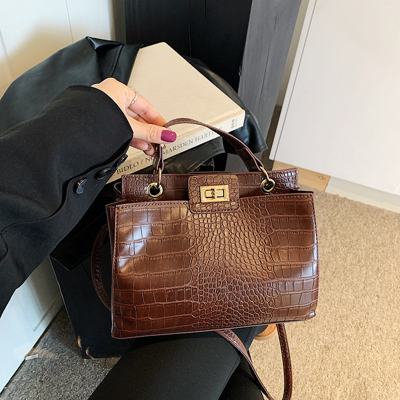 아이드라니 여성용 악어 무늬 탑 핸들 백, 천연 소가죽 - Women Hand Bags For Office 리뷰 및 가격