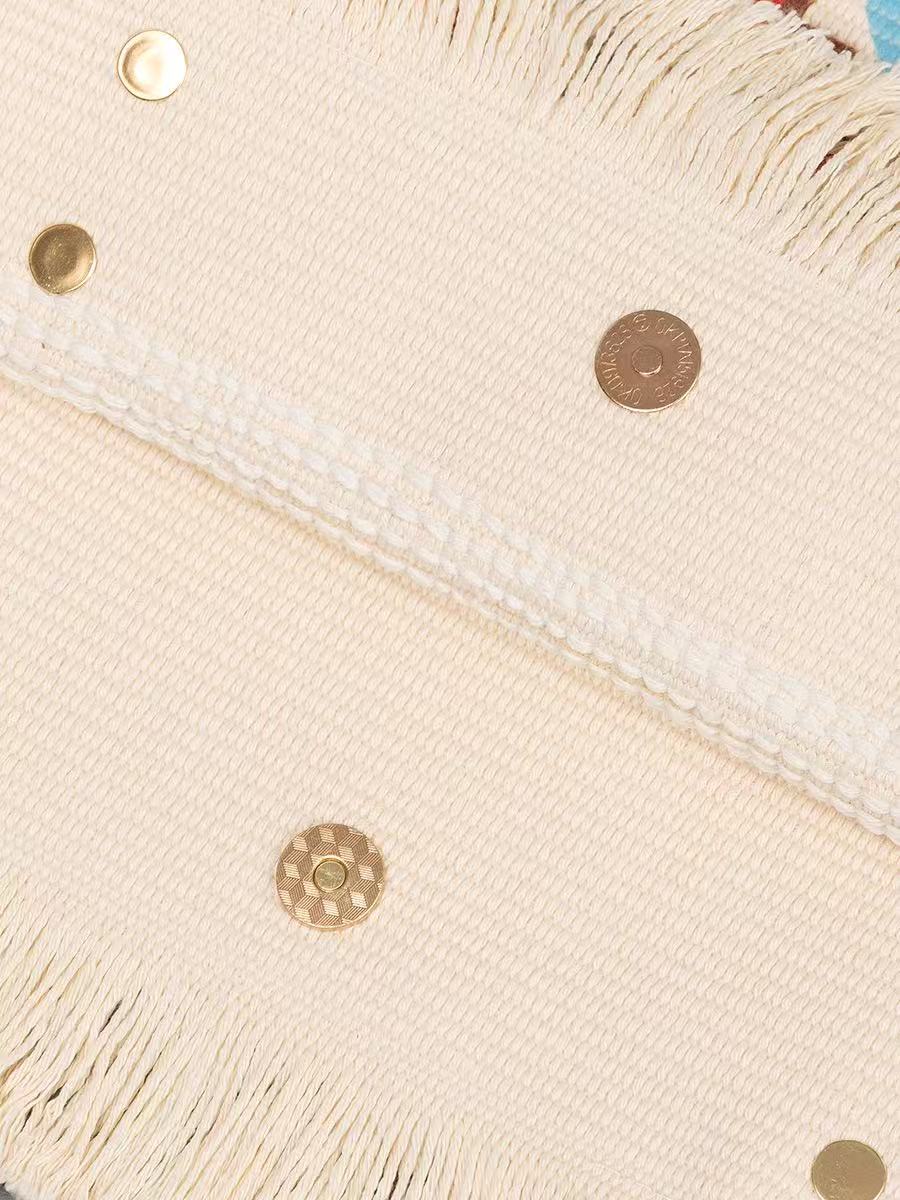 라피아 토트백, 컬러풀한 만다라 패치, 갈색 가죽 손잡 - Women'S Raffia Bags 리뷰 및 가격