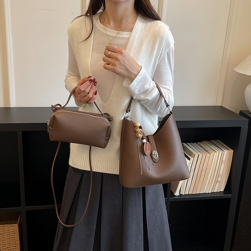 빈티지 스타일의 버킷형 합성 소재 핸드백, 여성용 크로 - Women'S Bags Handbags 리뷰 및 가격