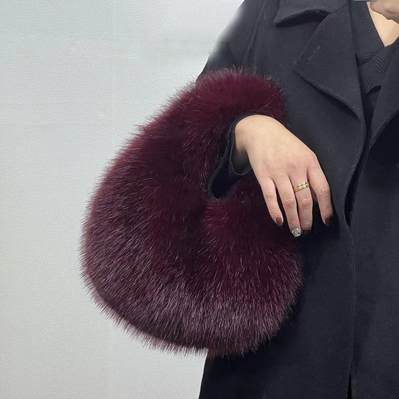 세련된 디자인의 부드러운 플러시 소재 반달 모양 여성용 - Women Bags On Sale 리뷰 및 가격