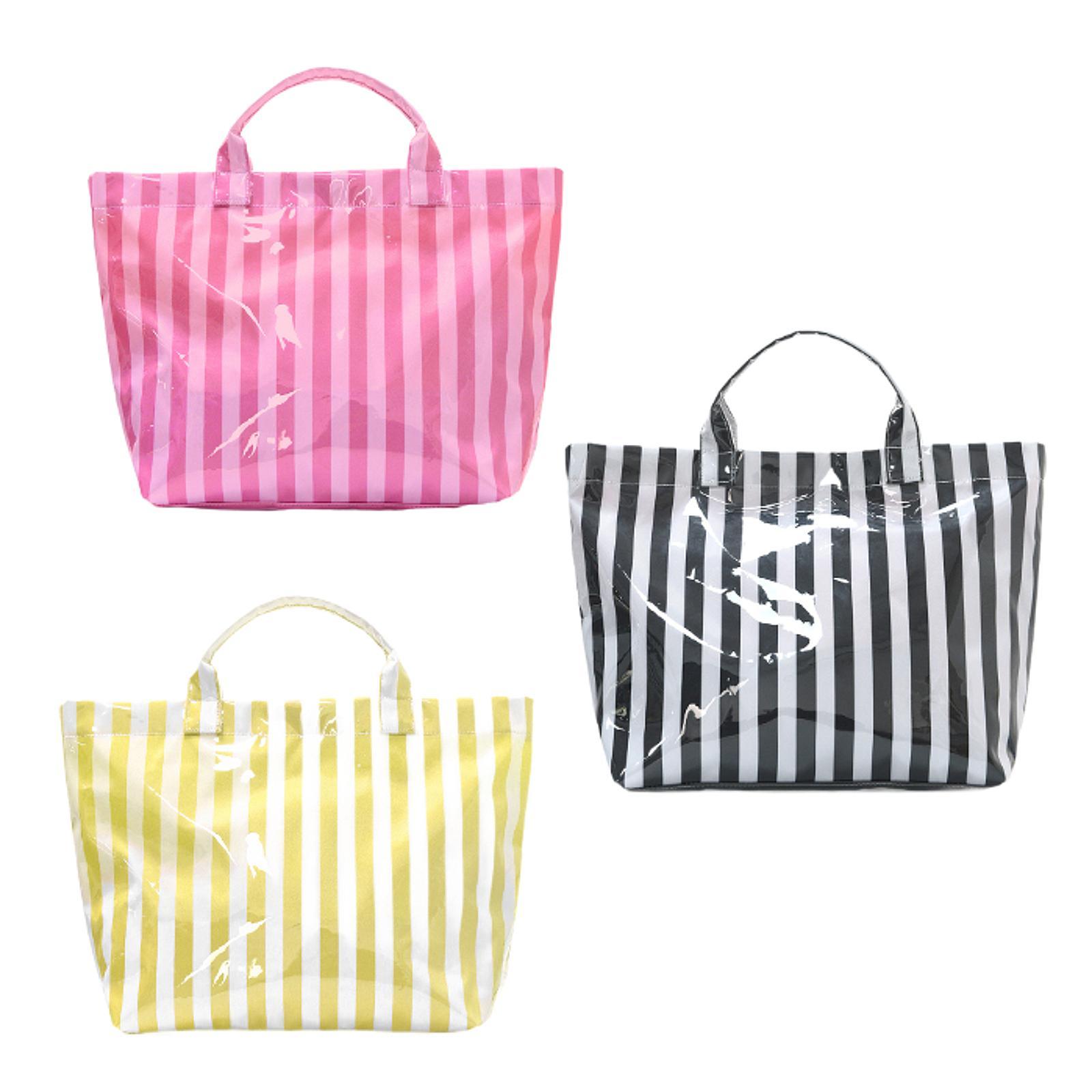 여성용 대형 스트라이프 무늬 방수 토트백, 캐주얼한 주 - Women'S Bags Handbags 리뷰 및 가격
